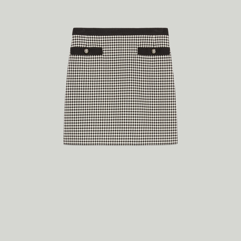Gingham cotton skirt 1
