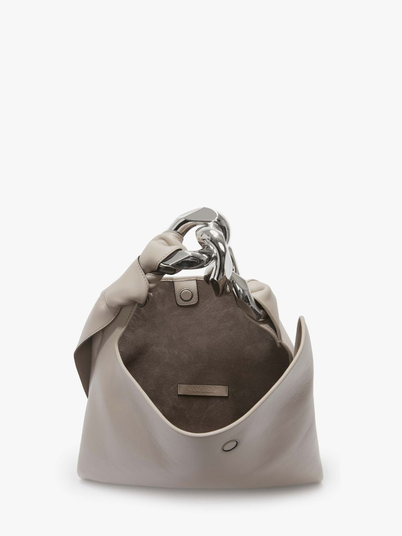 SMALL CHAIN HOBO - LEATHER SHOULDER BAG 4