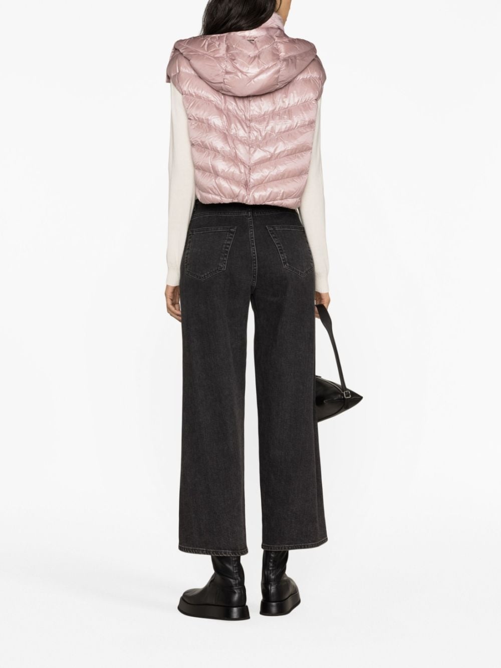 cropped down gilet - 4