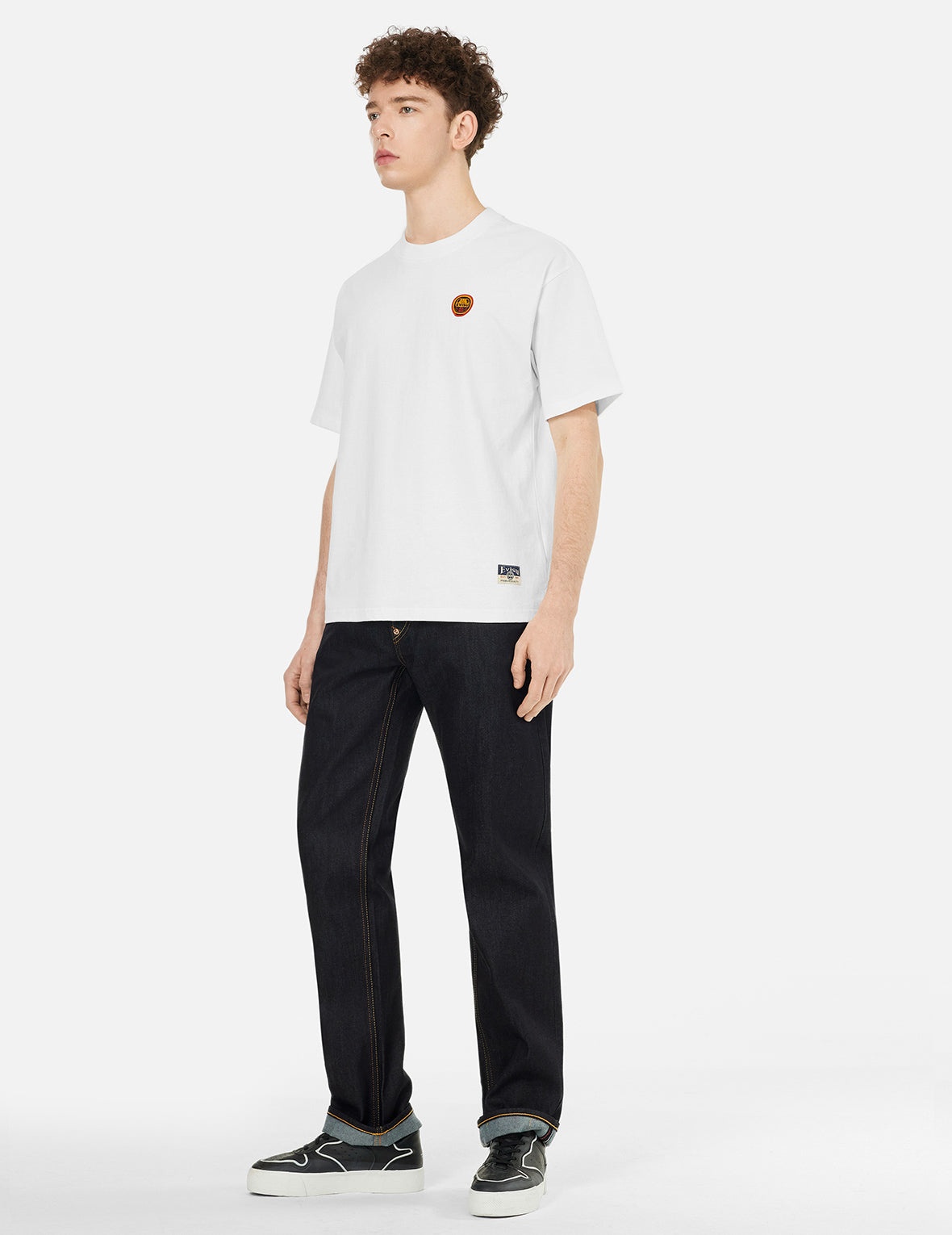 Daruma and Logo Embroidery Relax Fit T-shirt - 3