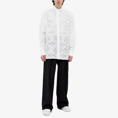 Valentino Valentino Mandarin Collar Macrame Shirt outlook