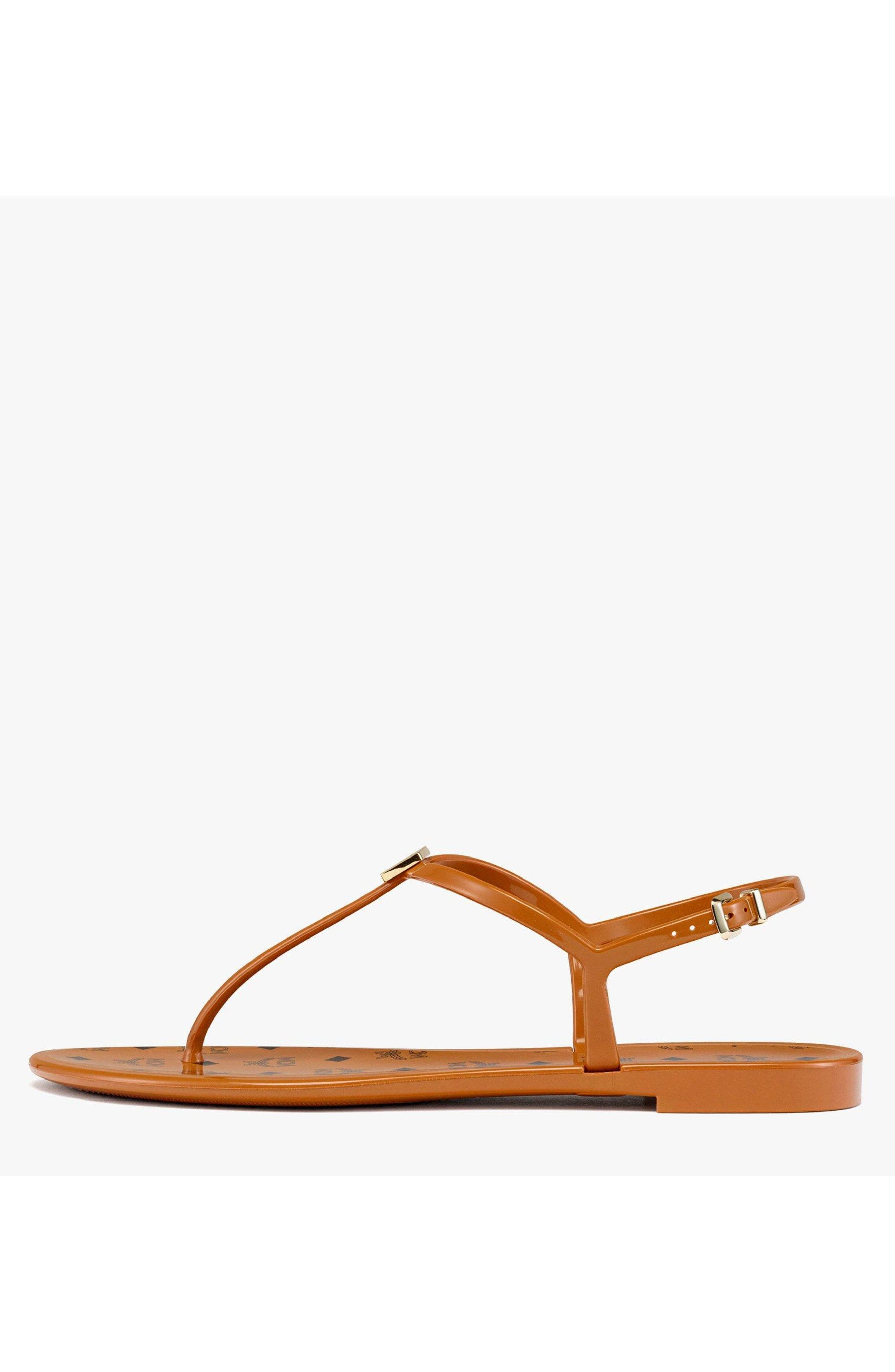 MCM Monogram Jelly Sandals in Cognac at Nordstrom - 2