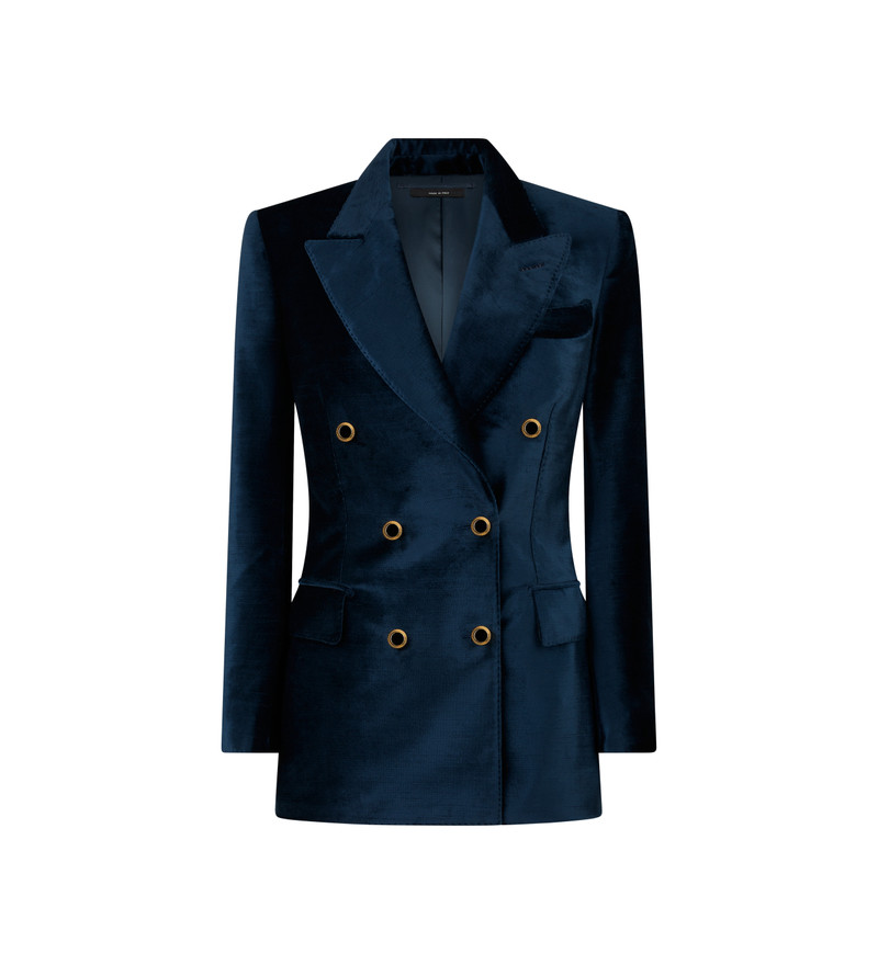VELVET "WALLIS" DOUBLE BREASTED JACKET 1