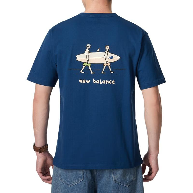 New Balance New Balance Wave Club T-shirt 'Blue' NEE26151-DIG outlook