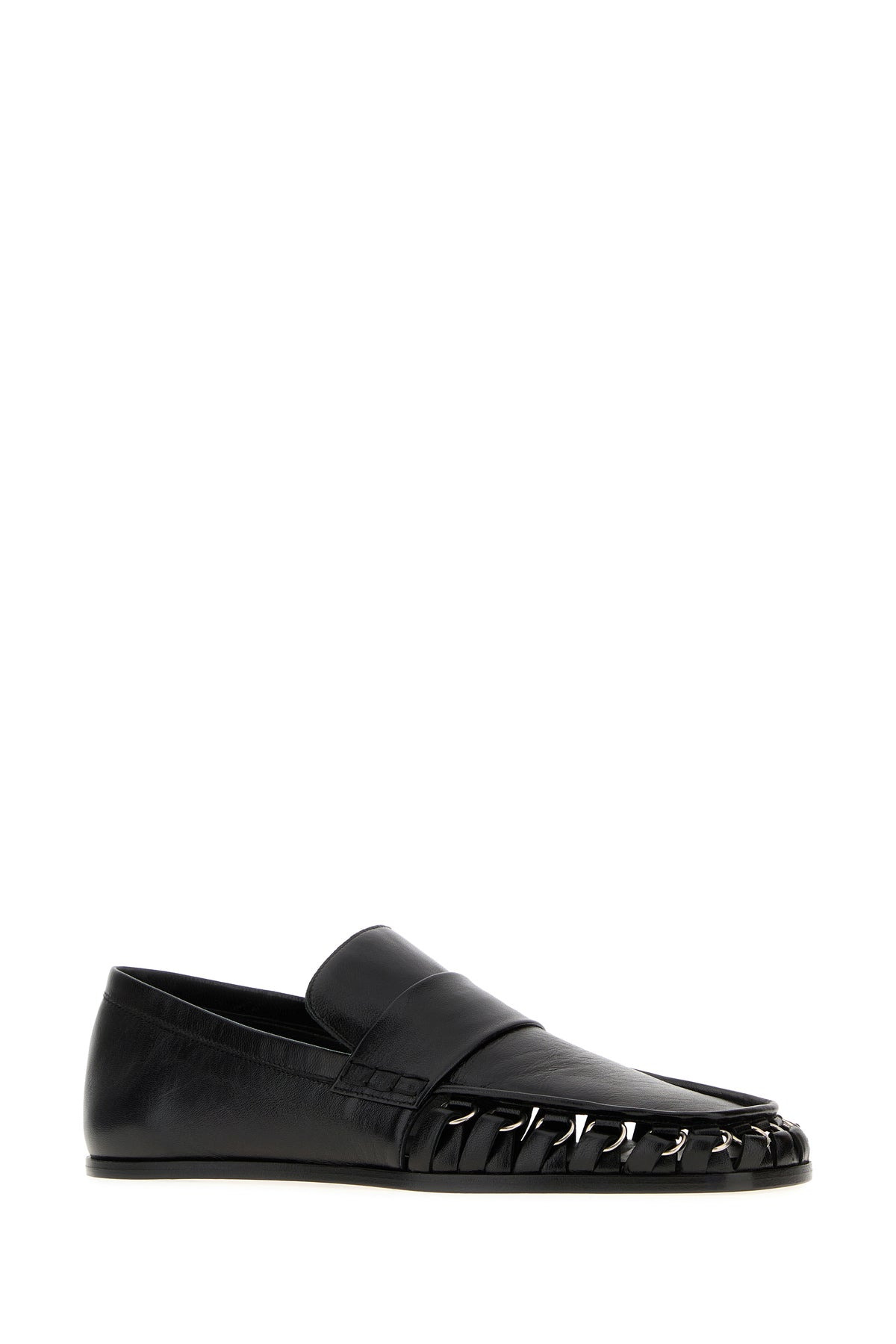 Black leather Nikki loafers - 2