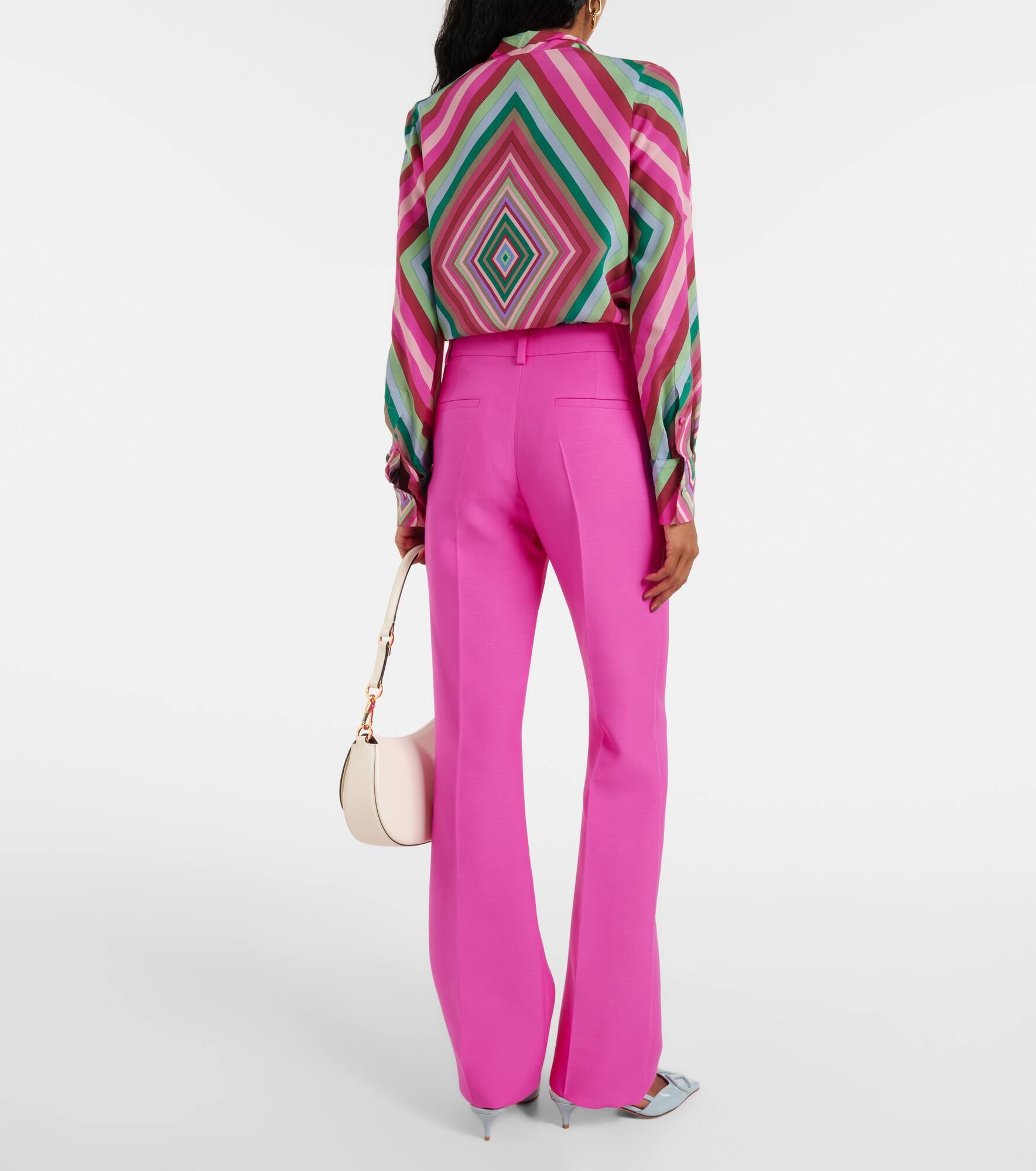 Crepe Couture flared pants - 3