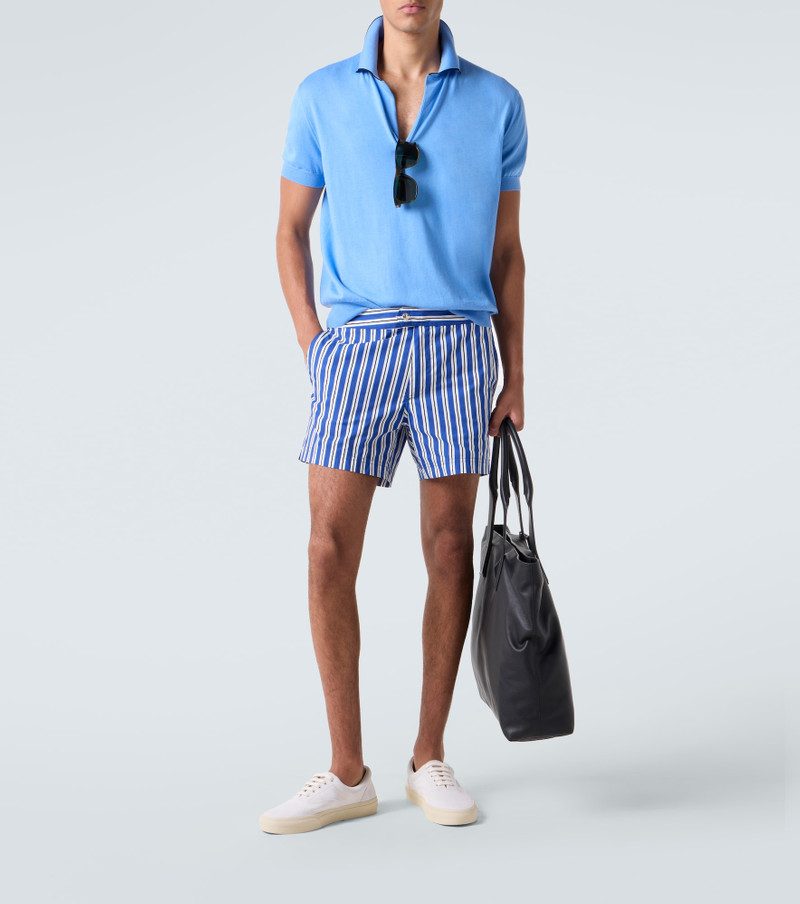TOM FORD Cotton and silk polo shirt outlook