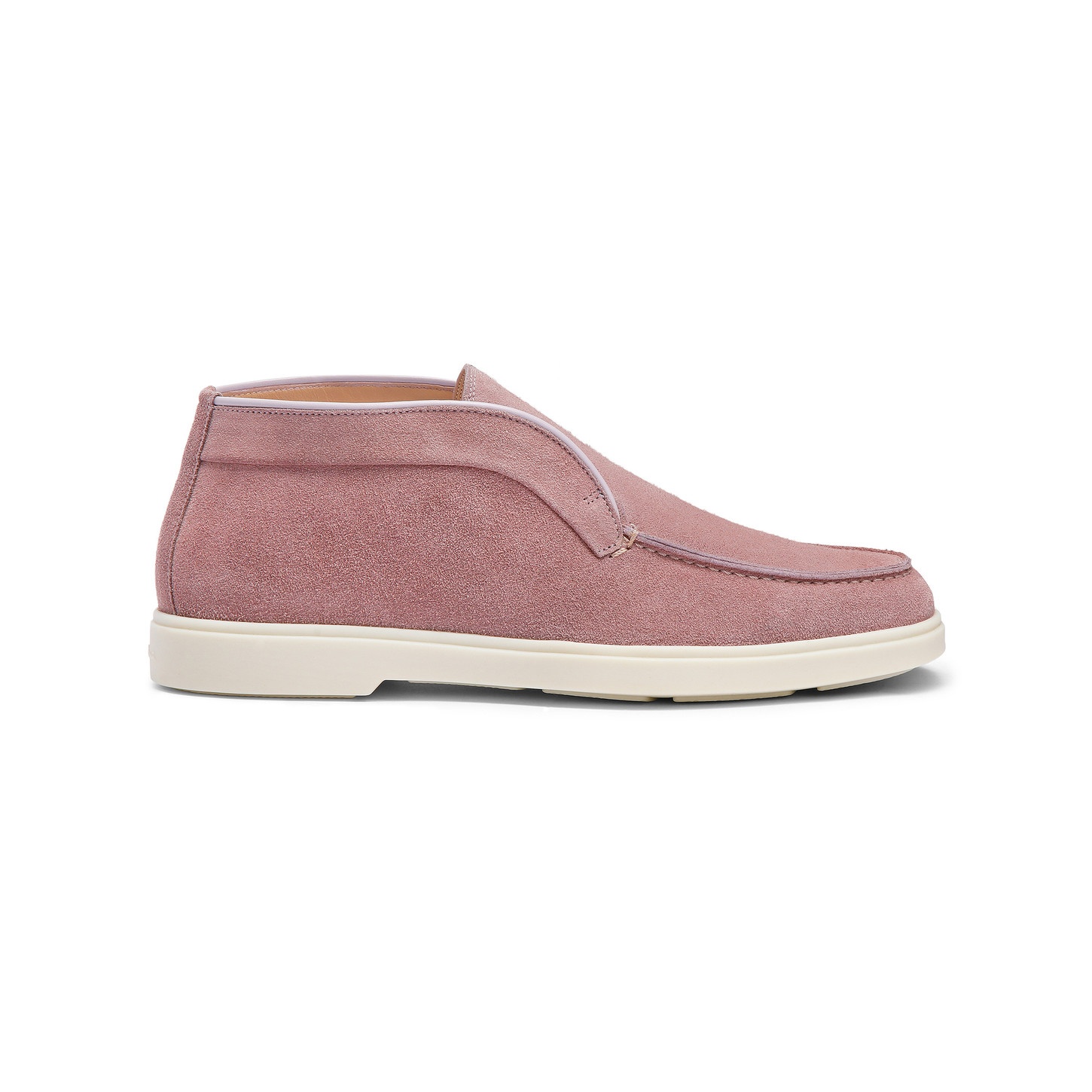 Women's pink suede desert boot - 1