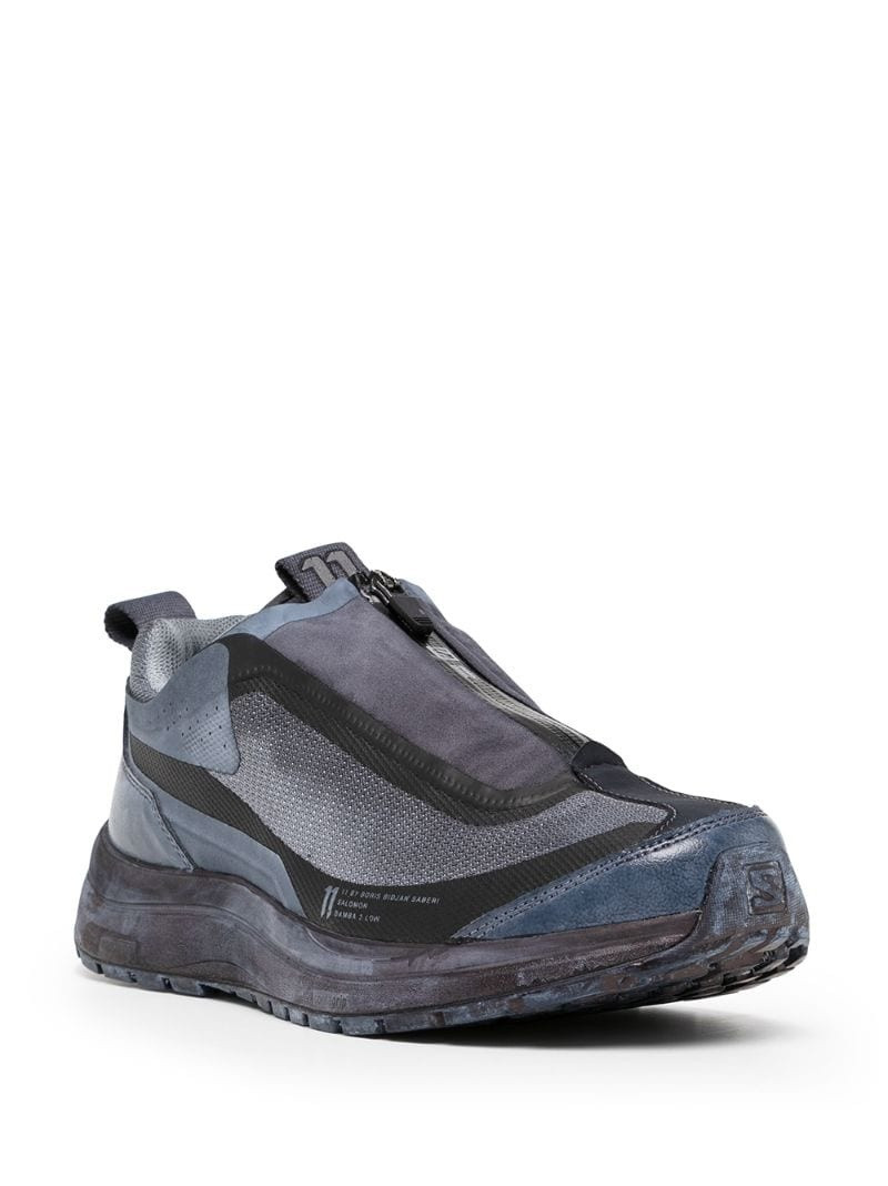 11 by Boris Bidjan Saberi zipped low sneakers outlook