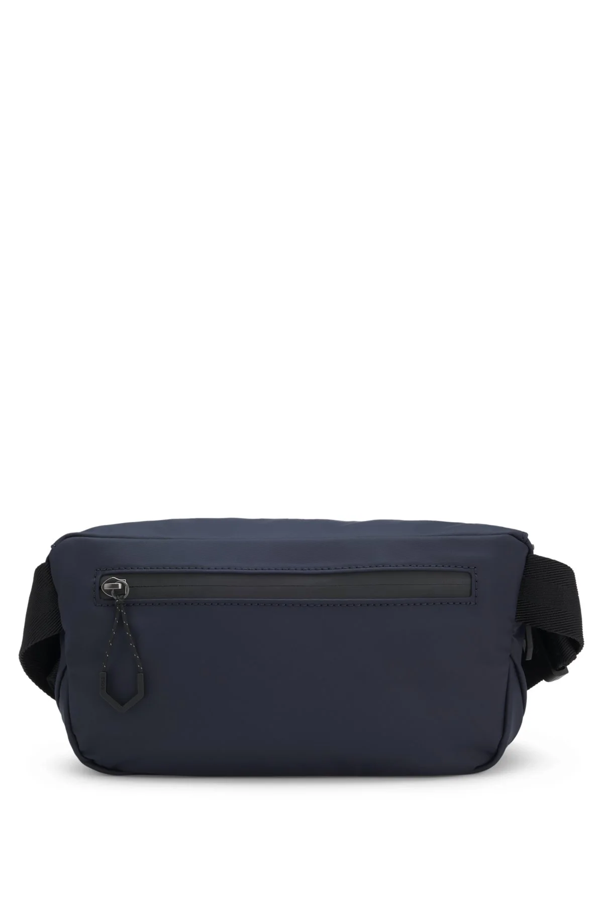 FAUX-LEATHER BELT BAG WITH REFLECTIVE ZIPS - 1