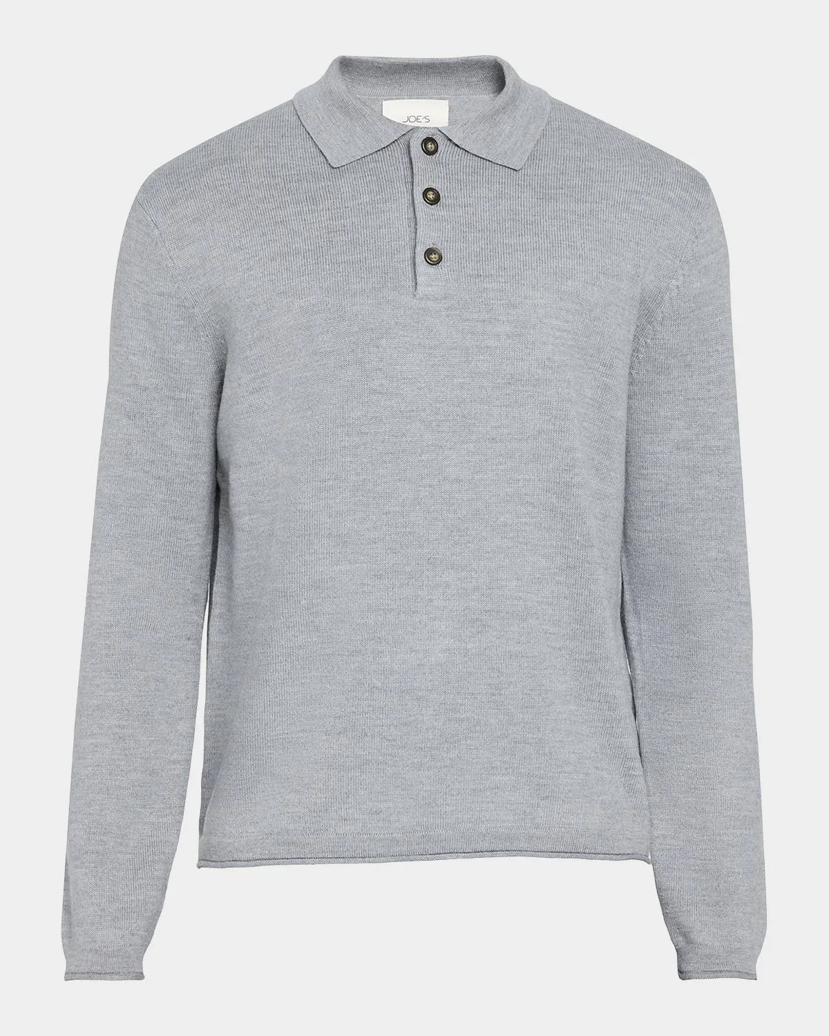 Men's Merino Wool Polo Sweater - 1