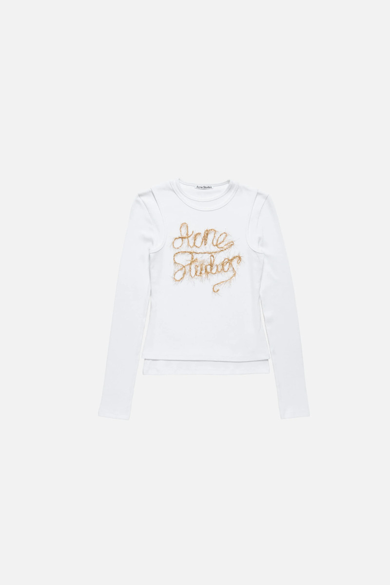 Layered logo t-shirt - Optic White 6