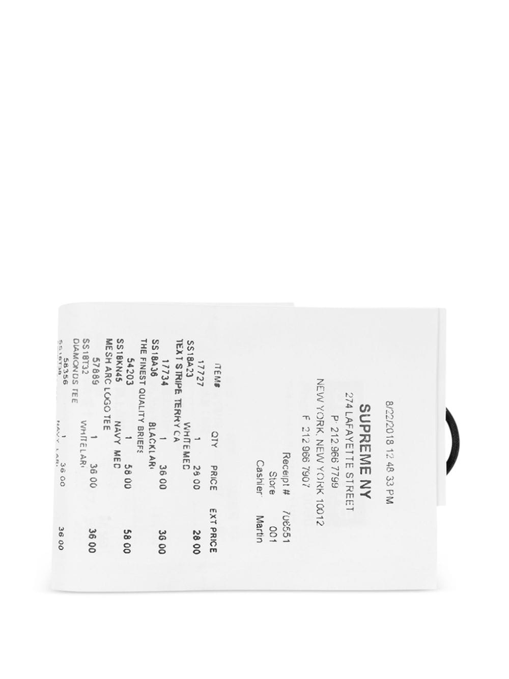Supreme receipt leather wallet | REVERSIBLE Supreme receipt leather wallet | REVERSIBLE