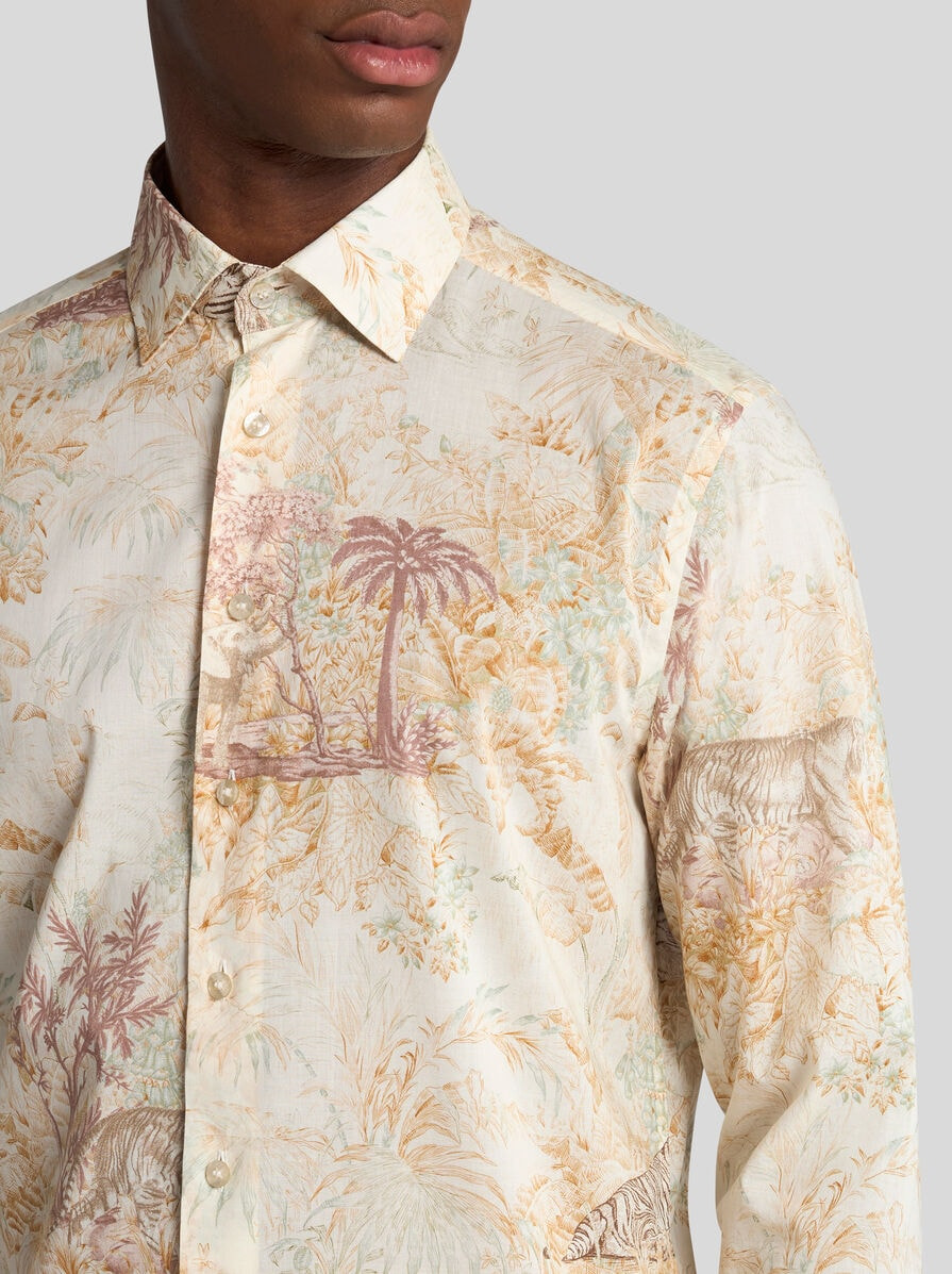 SAFARI-PRINT COTTON SHIRT - 3