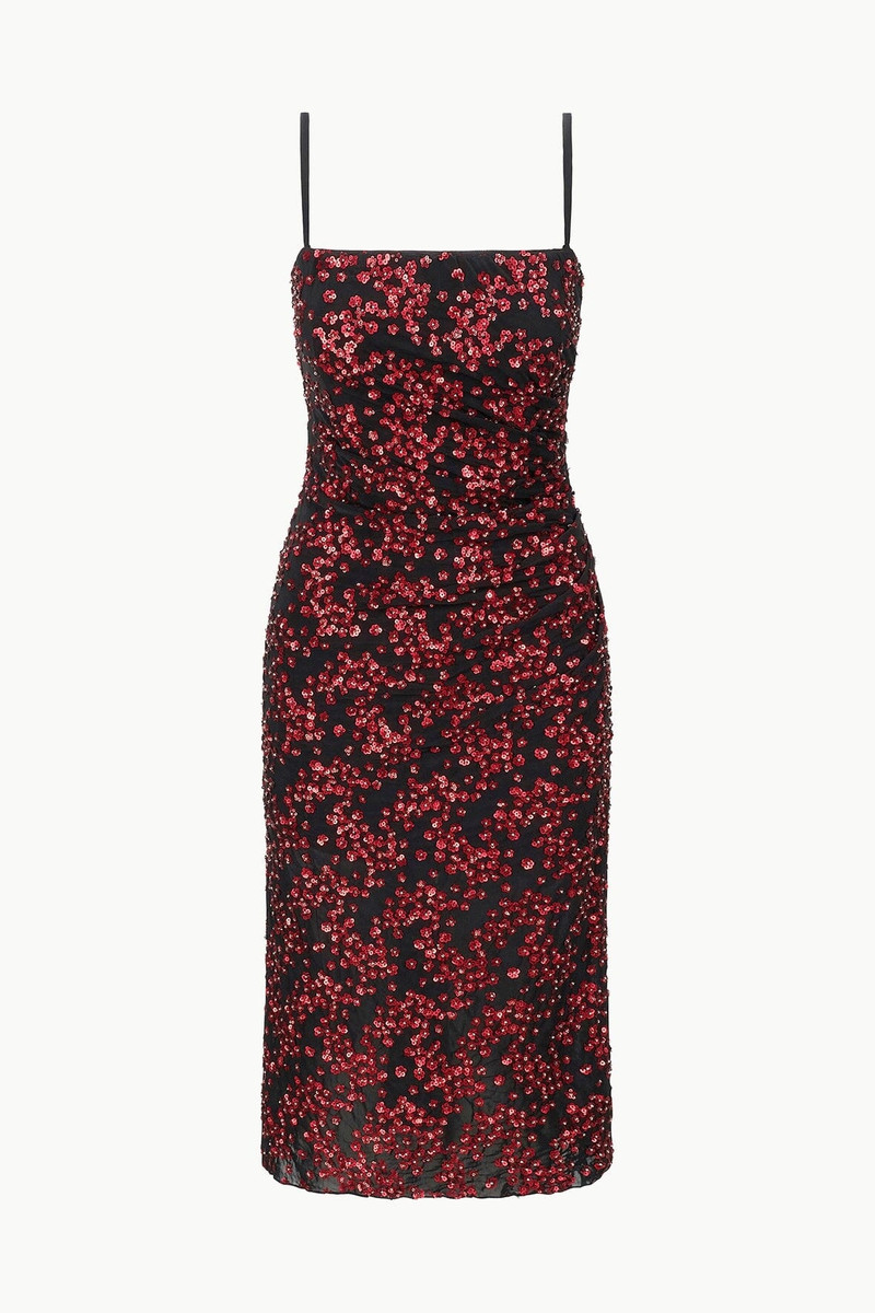 STAUD FLORENTINA DRESS POPPY - 1