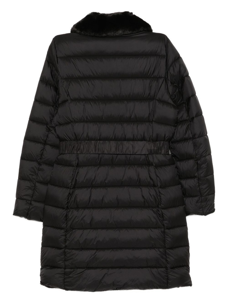 MICHAEL KORS logo-plaque padded coat outlook