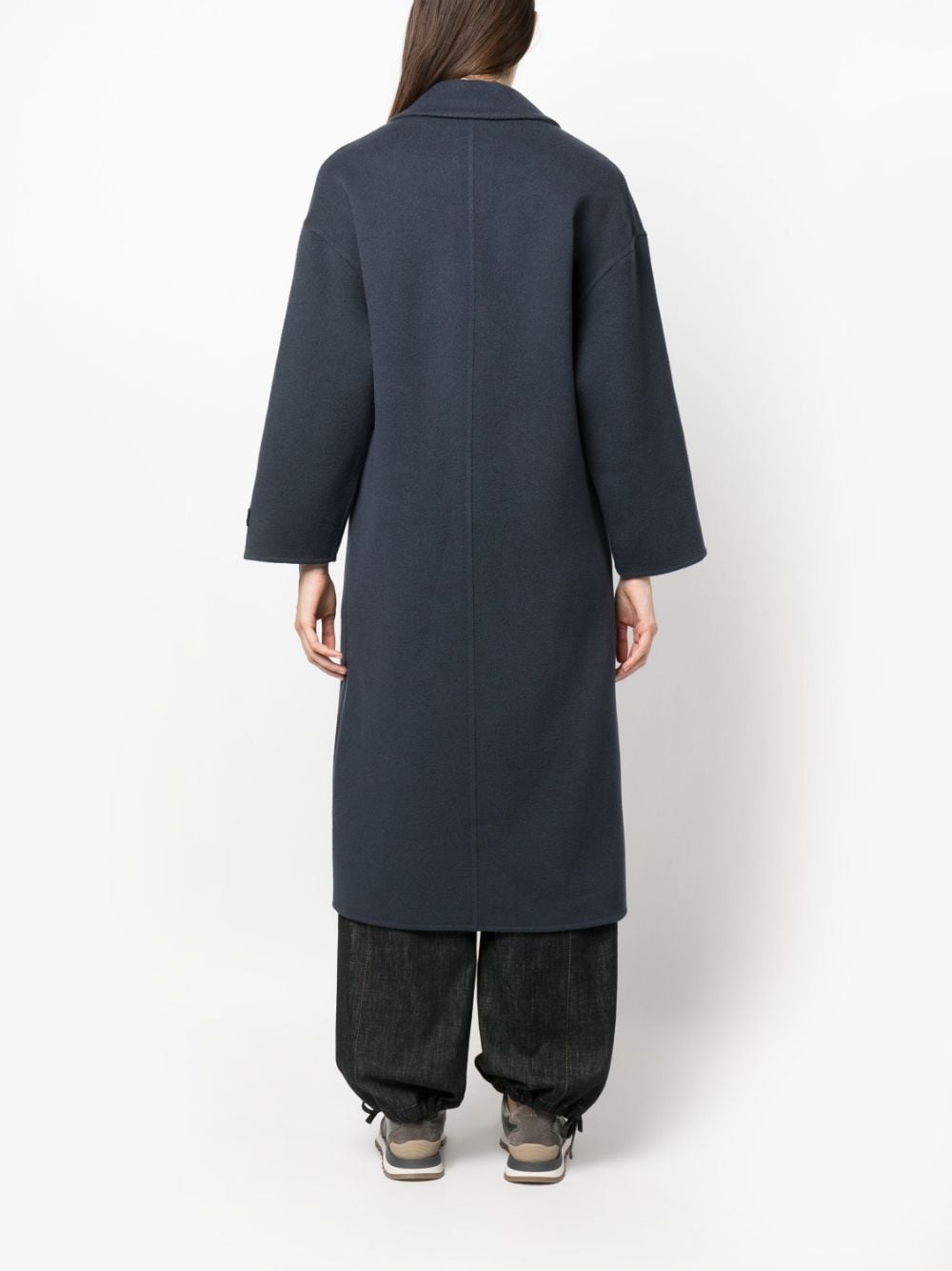 Monili bead-embellished wool-cashmere coat - 4