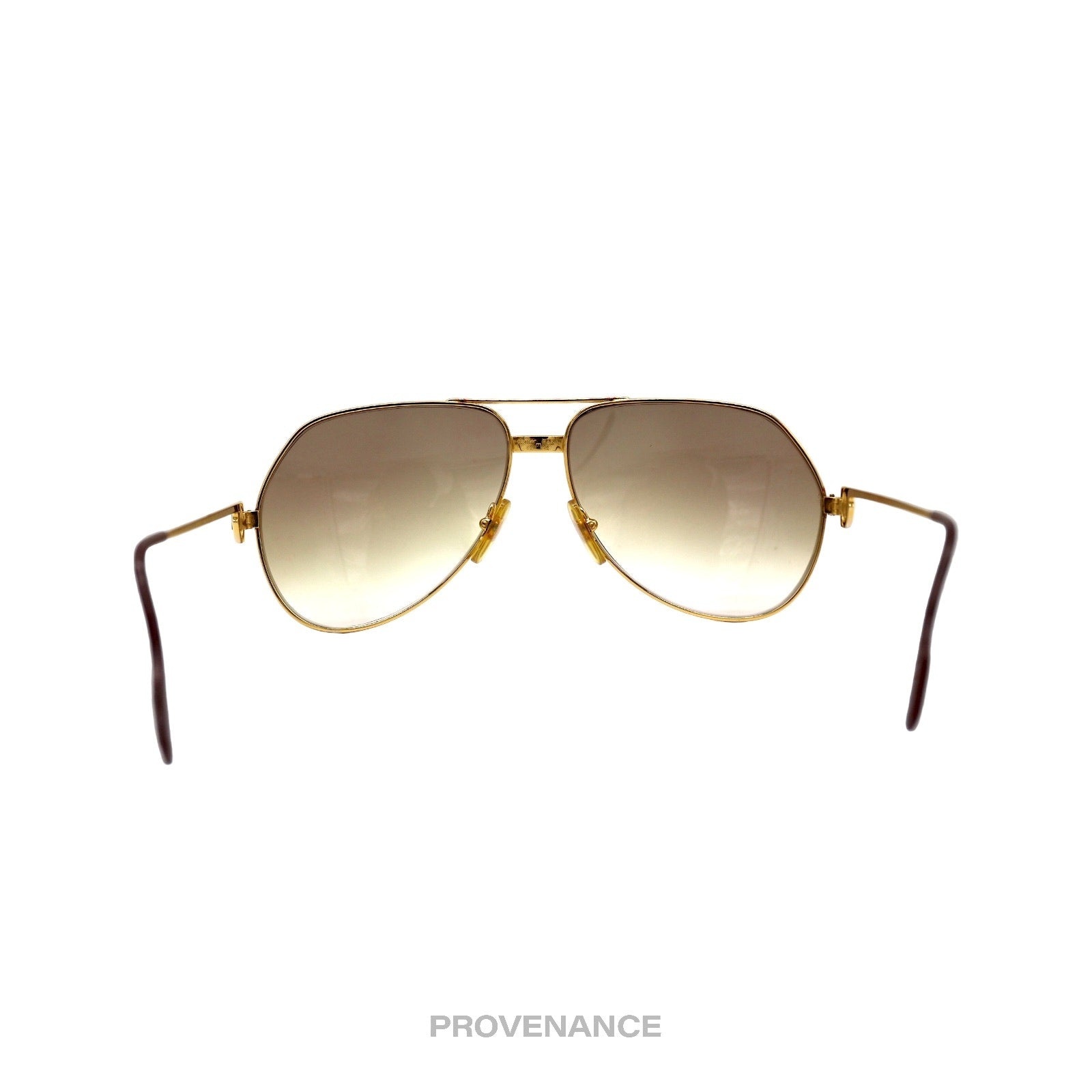 Cartier Vendome Santos Vintage Sunglasses - Gold Brown - 6