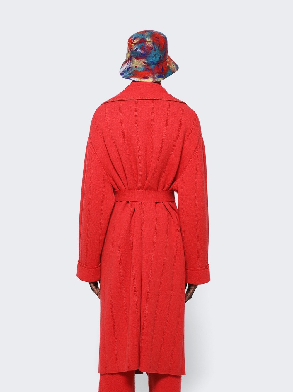 X The Elder Statesman Cashmere and Wool Robe Red - 5