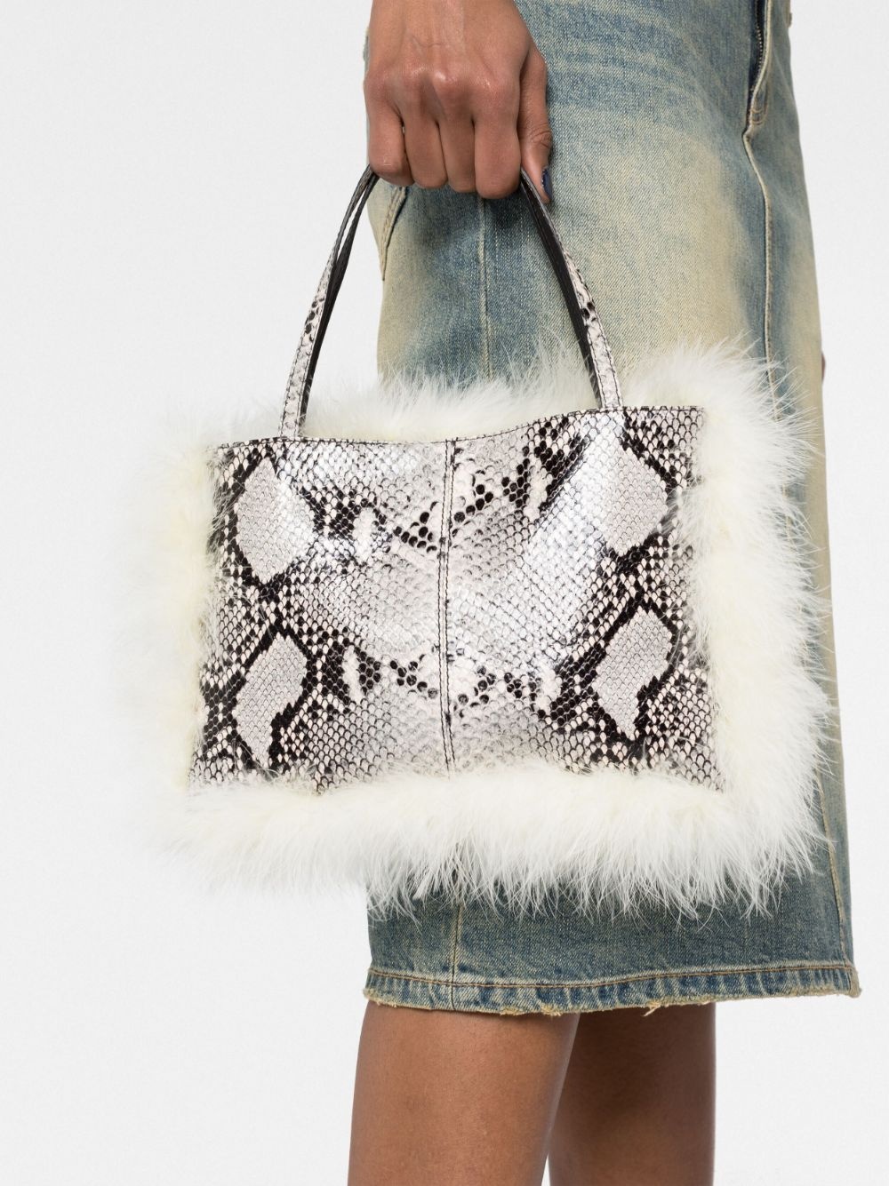 Suki snake-print tote bag - 3