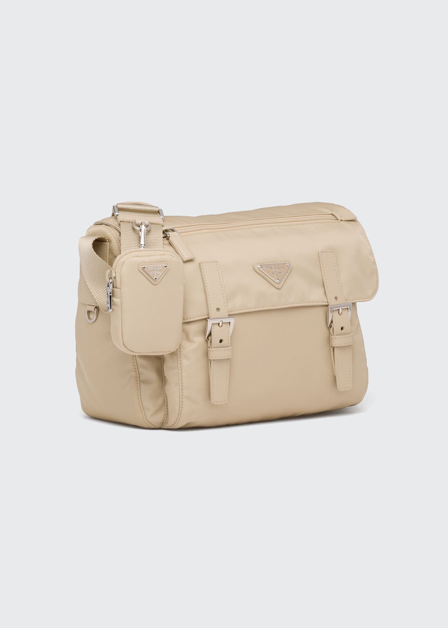 Single Pocket Re-Nylon Shoulder Messenger Bag - 2