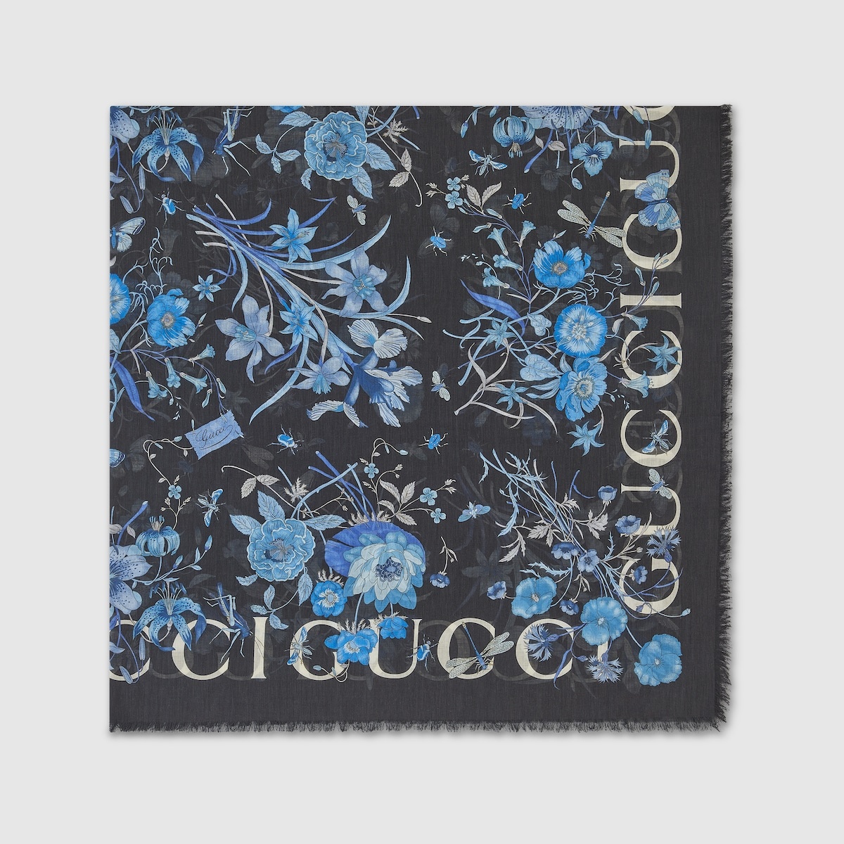 Floral Gucci print shawl - 2