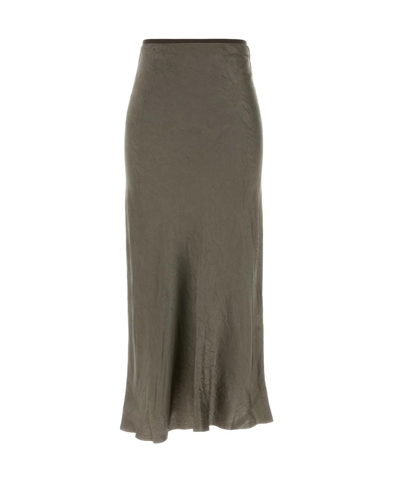 Satin Midi Skirt - 1