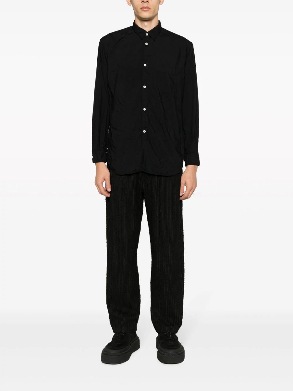 ZIP-EMBELLISHED LONG-SLEEVE SHIRT - 2