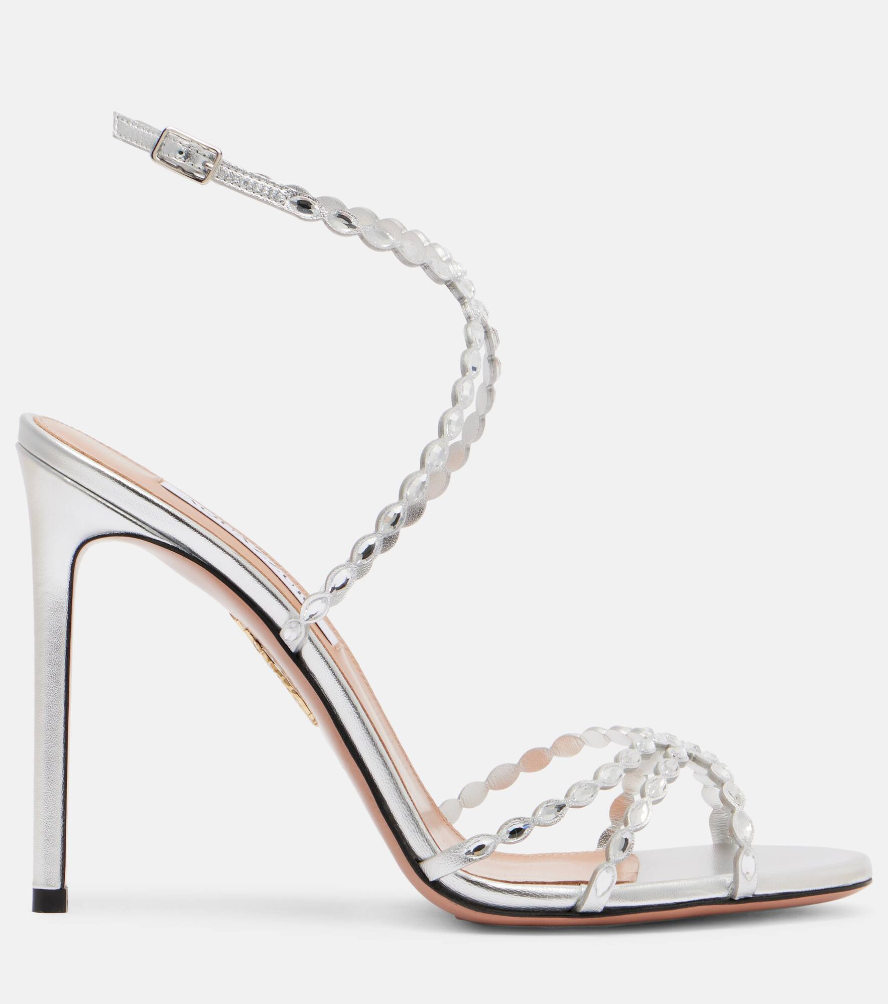 Love Struck 85 embellished leather sandals - 4
