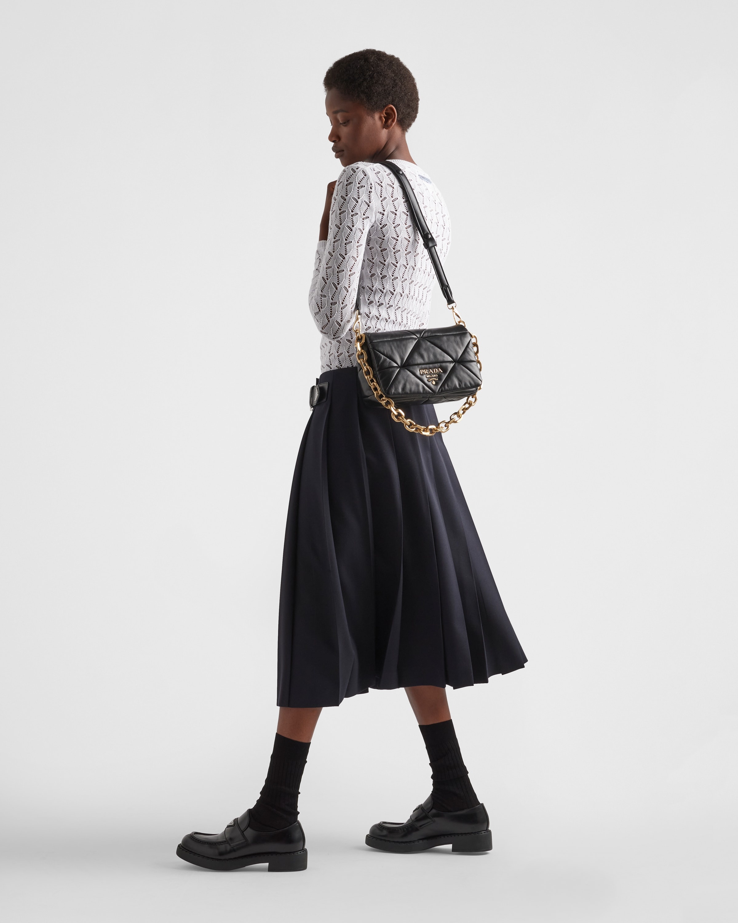 Prada System nappa patchwork shoulder bag - 7
