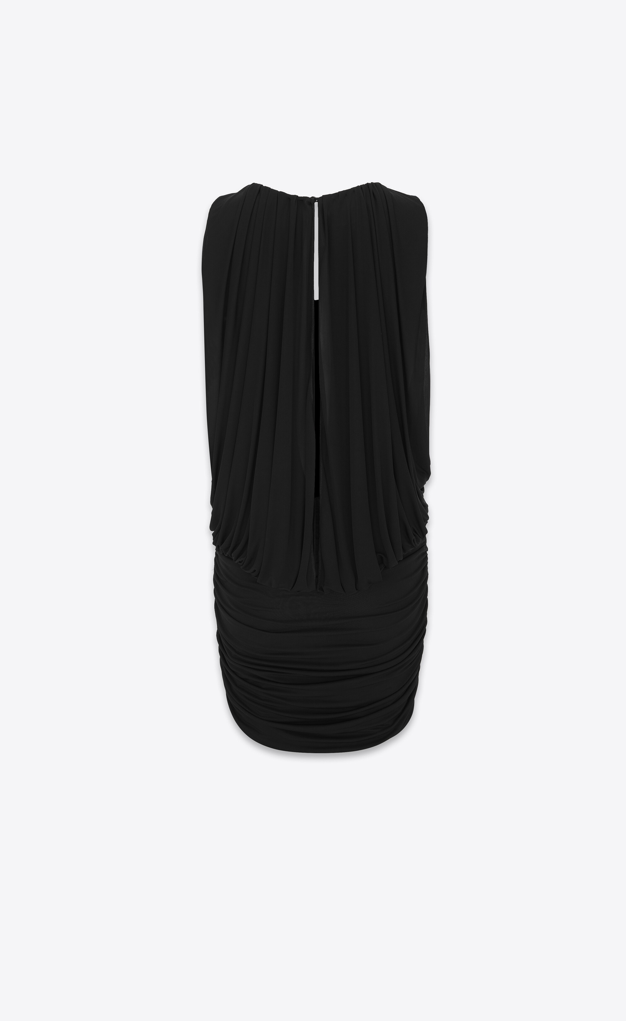 draped dress in jersey - 3