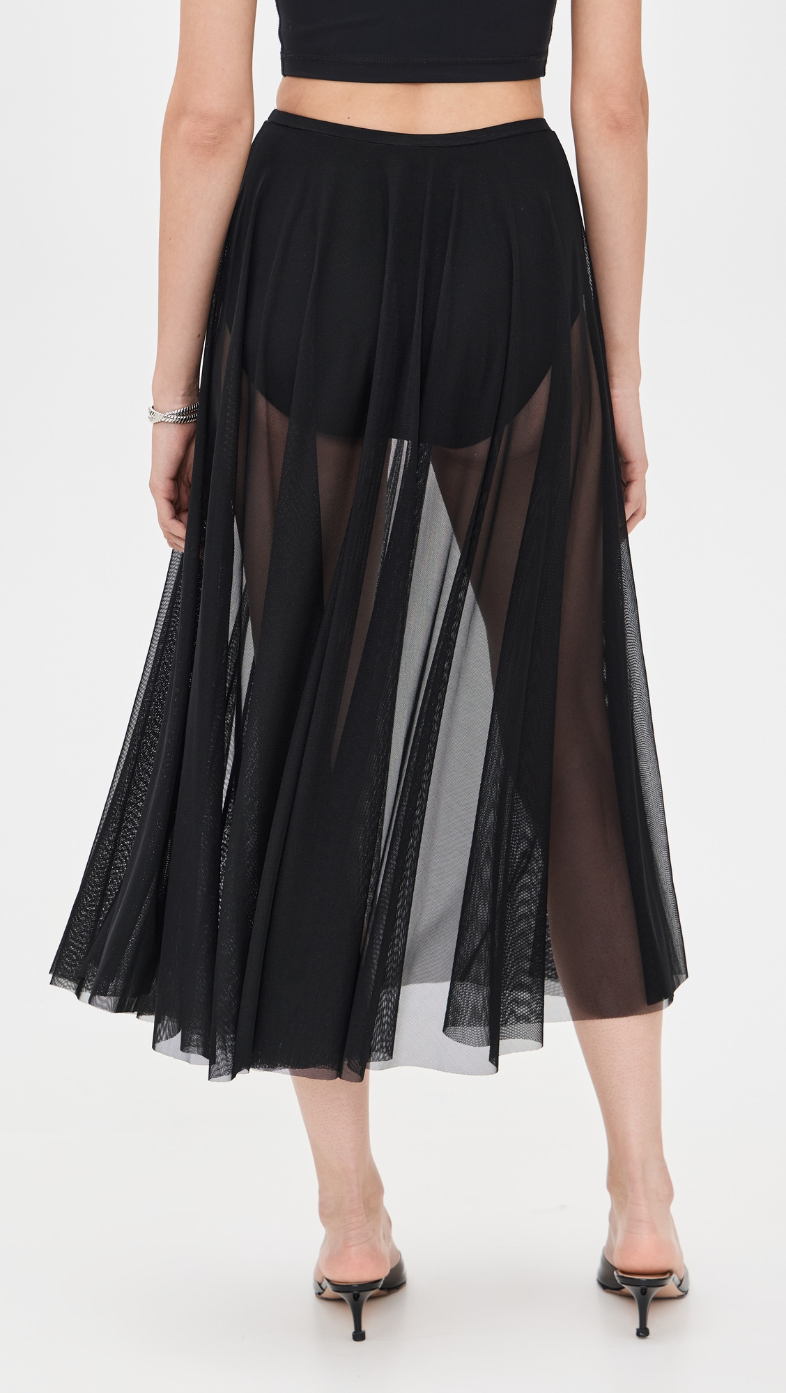 Flared Skirt To Midcalf with Panty - 2