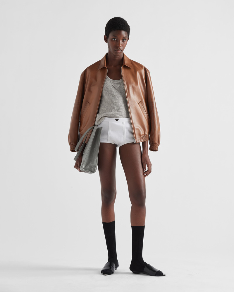 Prada Nappa leather jacket outlook