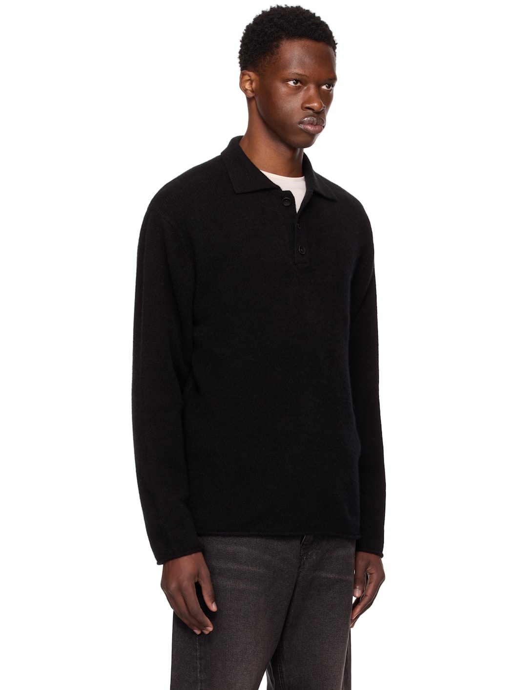 Black Heavy Rugby Polo - 2
