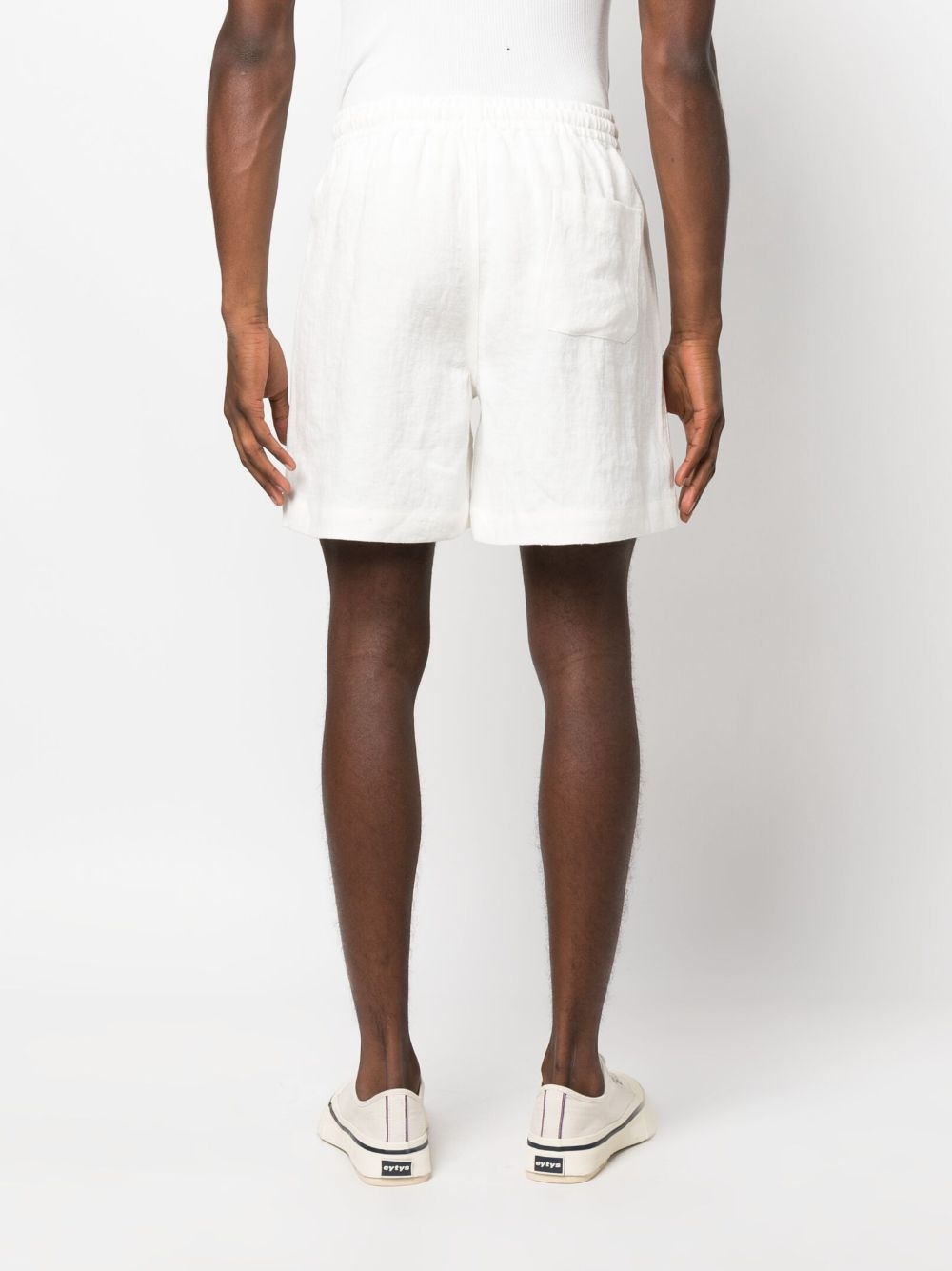 linen lounge shorts - 4