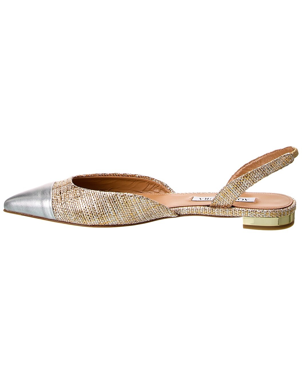 Aquazzura Milanese Leather Slingback Flat - 2