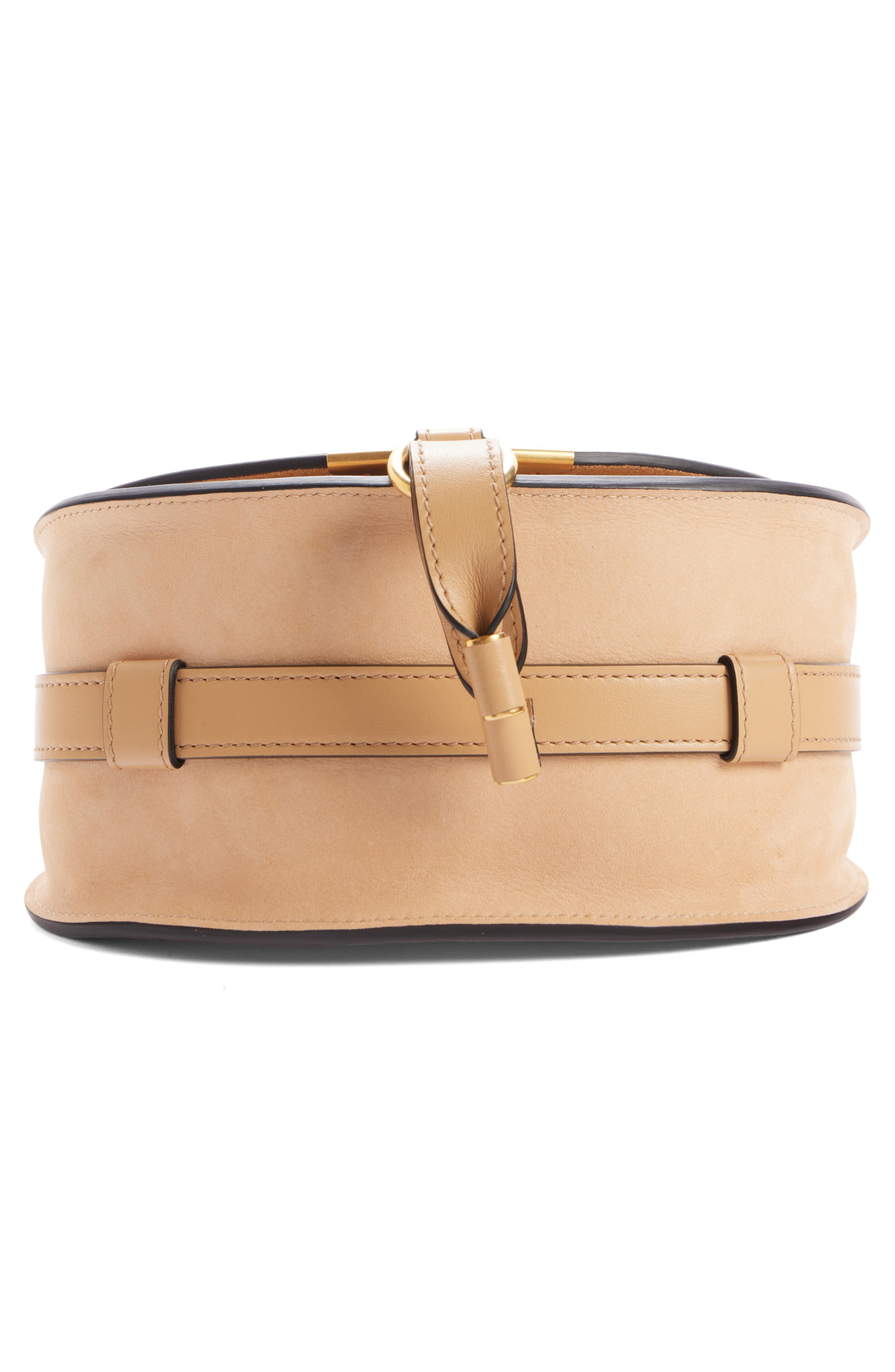Chloé Small Marcie Leather Crossbody Bag in Milky Brown at Nordstrom - 6