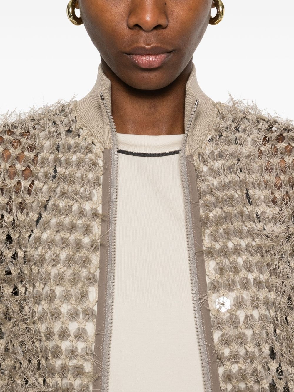 openwork jacket - 5