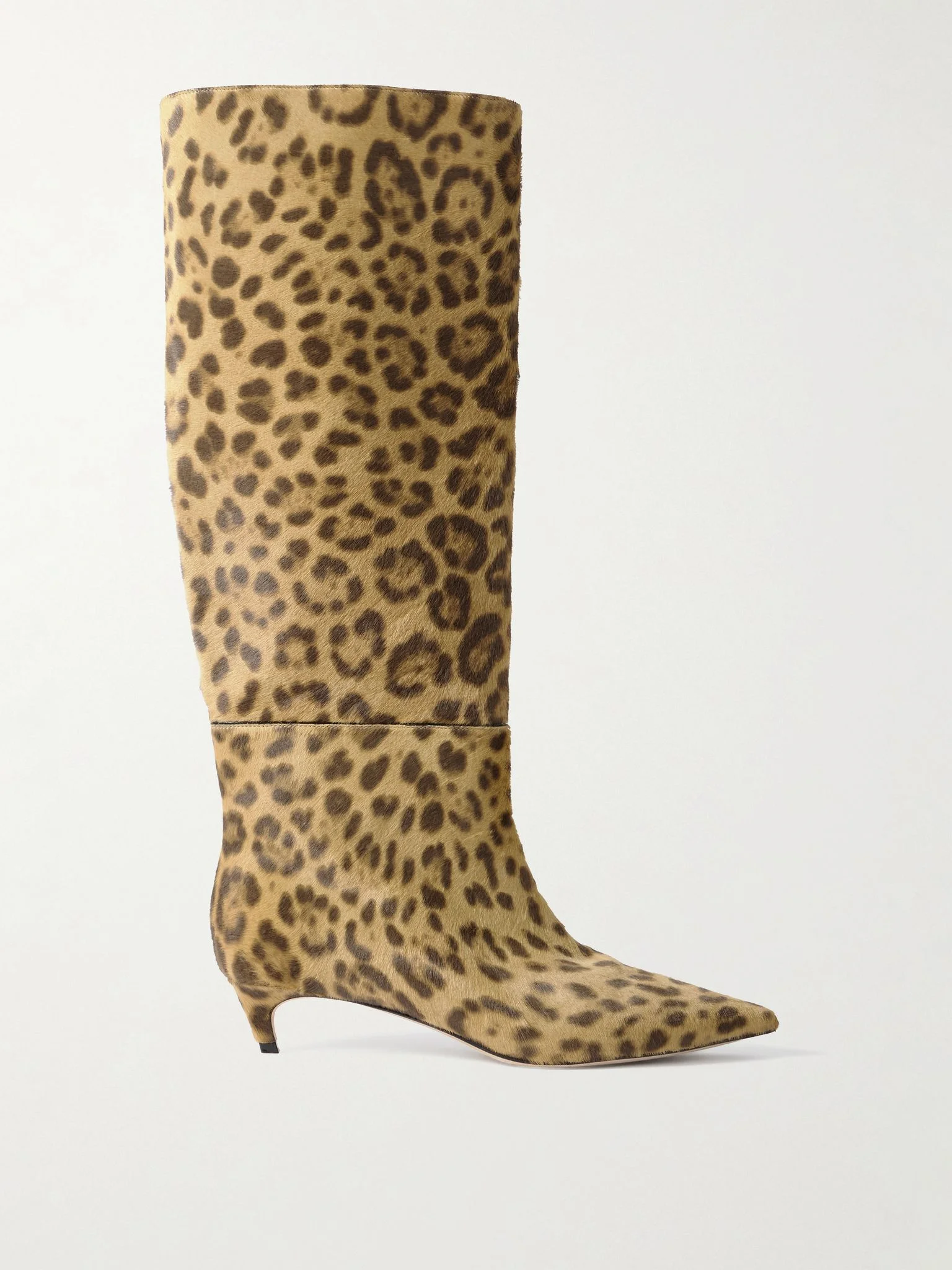 Maxima 35 leopard-print calf hair knee boots Leopard print - 1