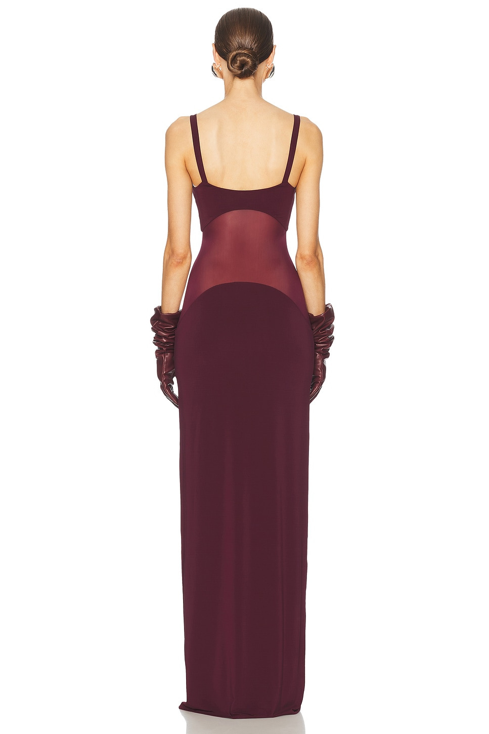Sheer Knit Curve Maxi Dress - 3