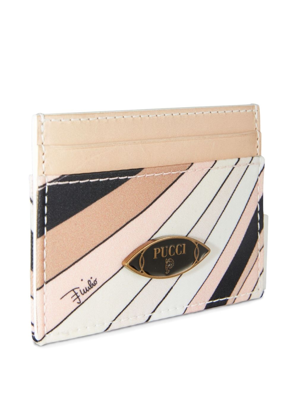 Iride-print card holder - 2