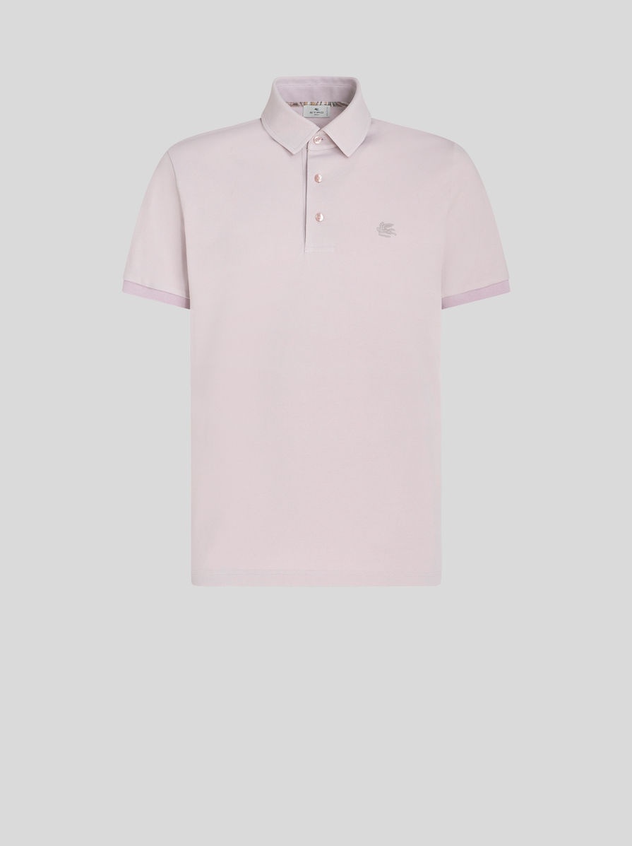 POLO SHIRT WITH EMBROIDERED PEGASO - 1