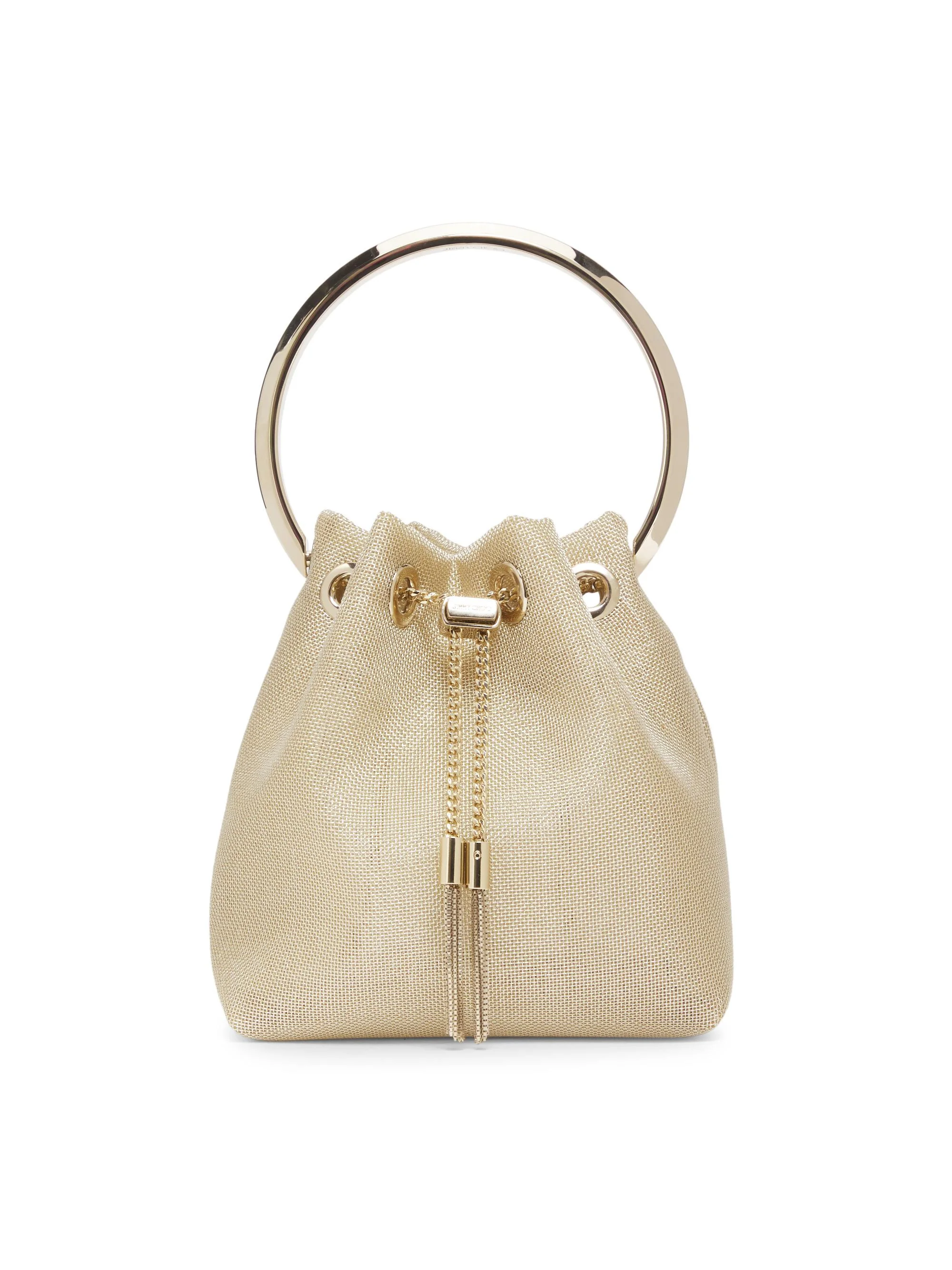 Women's Bon Bon Metallic Mesh Top Handle Bag - Champagne Light Gold - 1