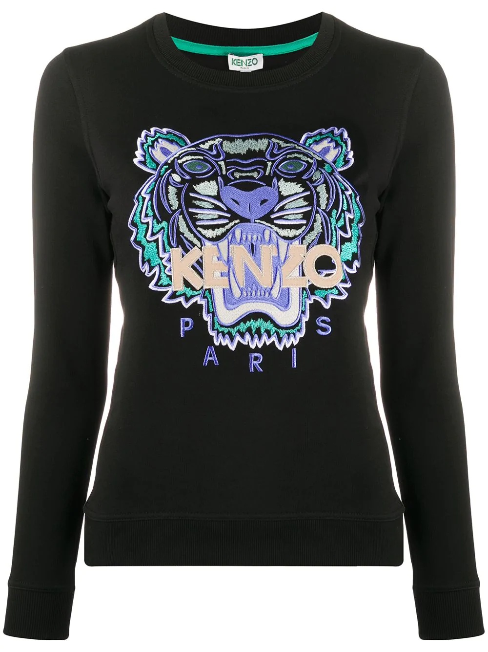 Tiger embroidered jumper - 1