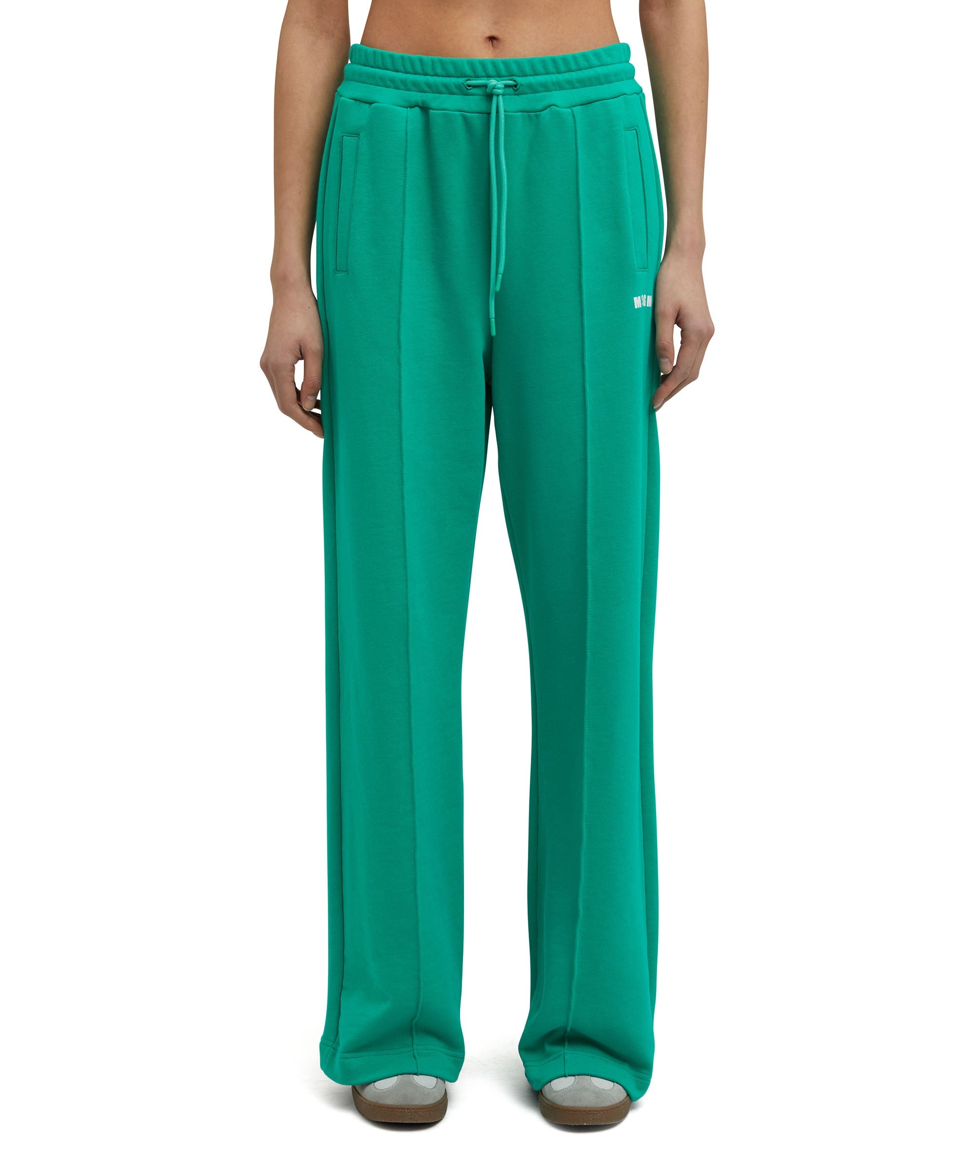 Cotton jogging trousers with MSGM Mini logo print - 2