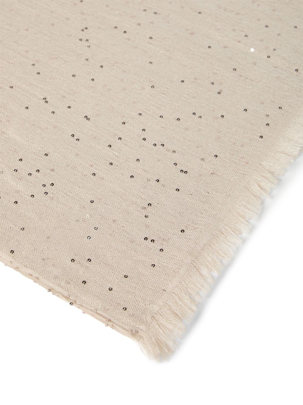 sequin-embellished scarf - 3