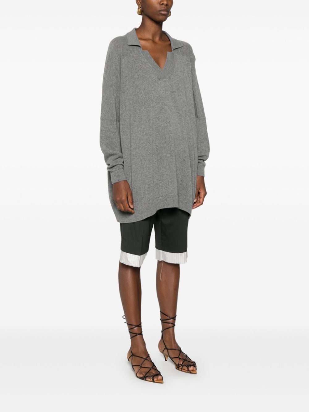 mÃ©lange polo sweater - 3