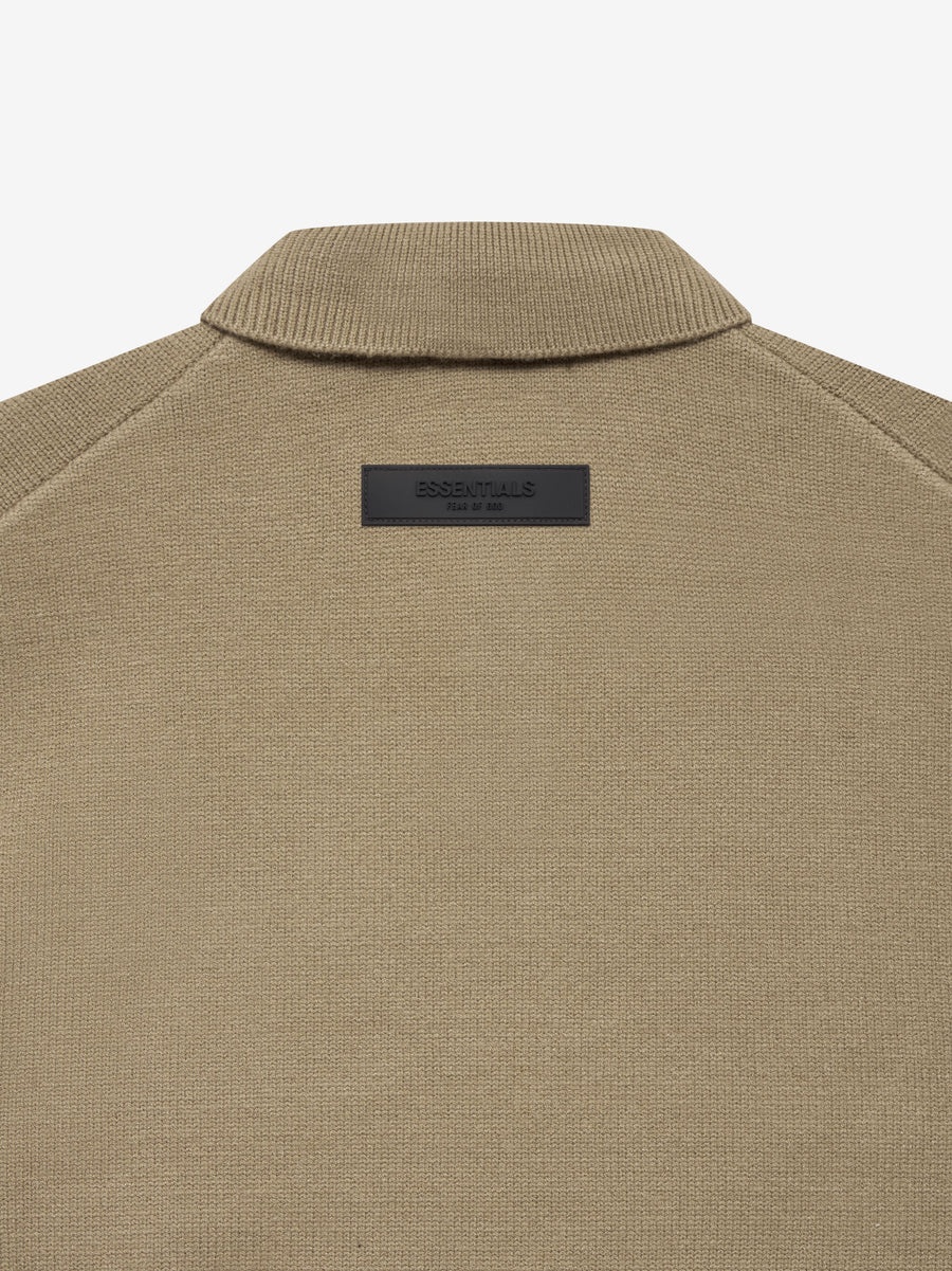 ESSENTIALS Knit Ls Polo | REVERSIBLE