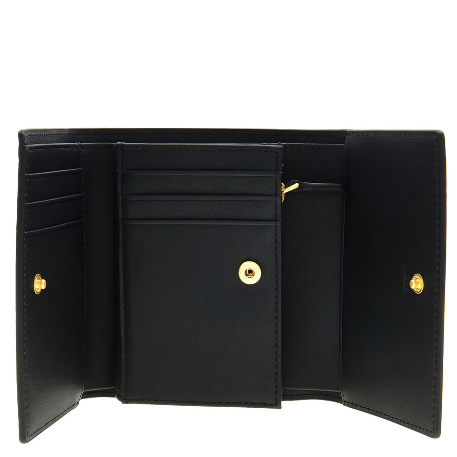 MCM Embossed Logo Small Himmel Trifold Wallet - 4