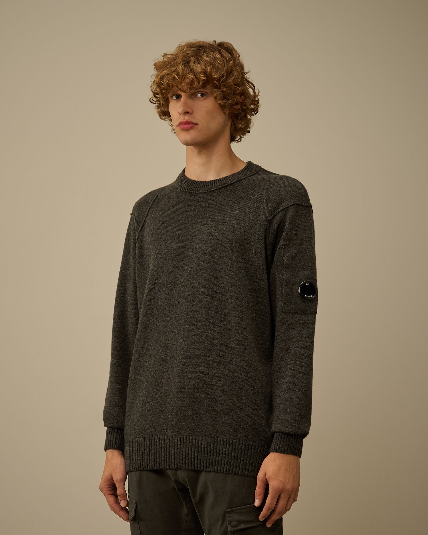 Lambswool GRS Crewneck Lens Sweater - 3